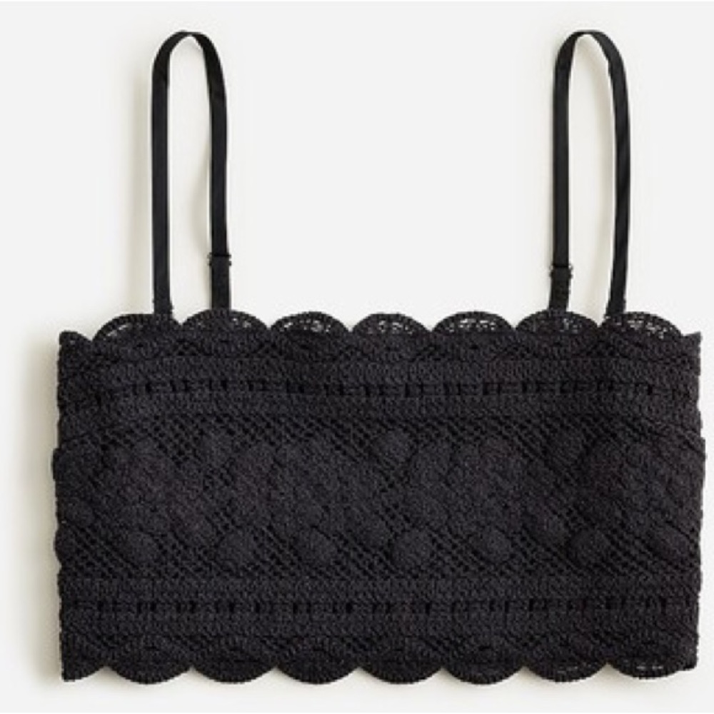 NWT J.Crew Cropped Crochet Tube Top Size Small